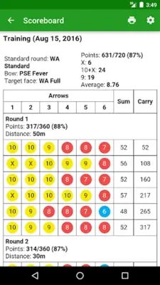 MyTargets Archery android App screenshot 19